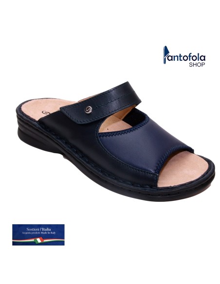 Sabatini S 146 Blu Foroelast - Calzatura specifica per alluce valgo, plantare estraibile - Vera pelle