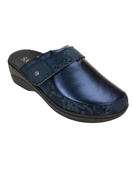 S 1300 Blu - Sabot con morbida tomaia