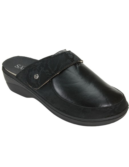 S 1300 Nero - Sabot con morbida tomaia