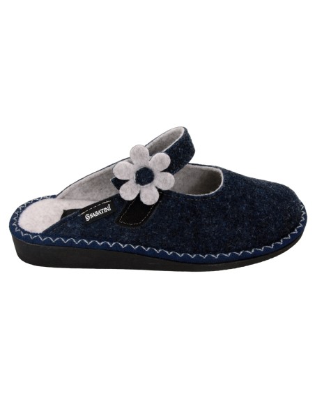 220  Blu - Sabot in lana