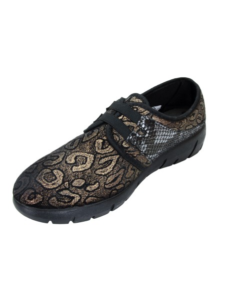 S 4221 Nero elast - Calzatura ultra comfort, tomaia modellabile