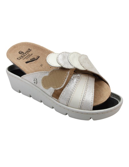 Sabatini S 1057 Panna Galaxy Brina - Calzatura comoda, plantare estraibile - Vera pelle