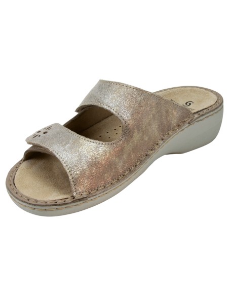 Sabatini S 1523/S 57 Beige - Calzatura comoda, plantare estraibile - Vera pelle
