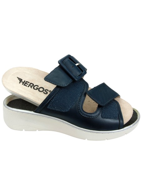 H 5800 Blu Griselaast - Calzatura specifica per alluce valgo, plantare estraibile - Vera pelle