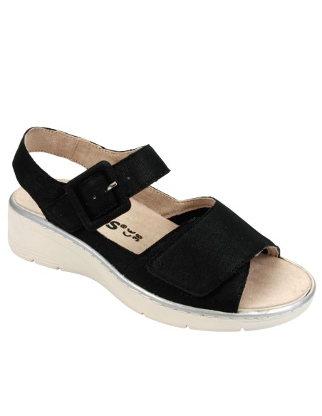 Hergos H 5801Nero Griselast - Calzatura ortopedica comoda per alluce valgo - Vera pelle - Plantare estraibile