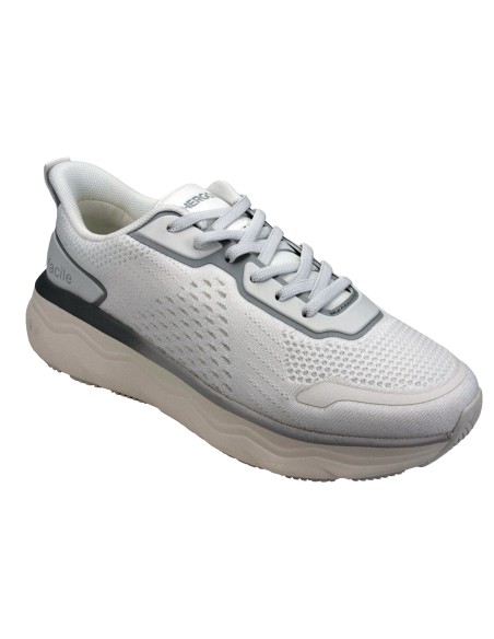 H 3840 Bianco New Tech- Calzatura ultra leggera-Plantare estraibile