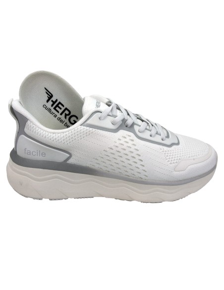 H 3840 Bianco New Tech- Calzatura ultra leggera-Plantare estraibile
