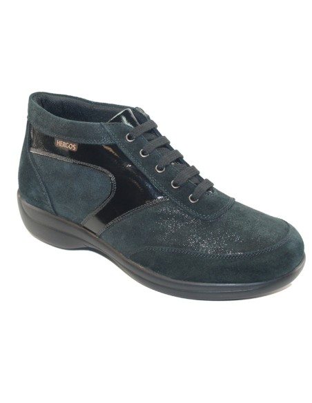 H 9100 Testa di Moro Camoscio - Scarpa comoda ed elegante, vera pelle e Camoscio