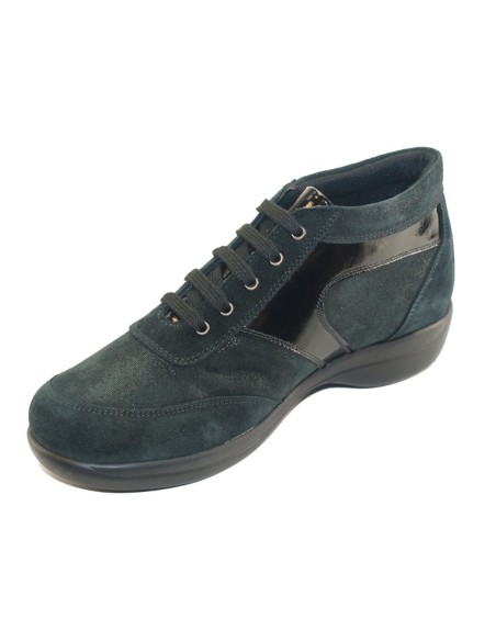 H 9100 Testa di Moro Camoscio - Scarpa comoda ed elegante, vera pelle e Camoscio