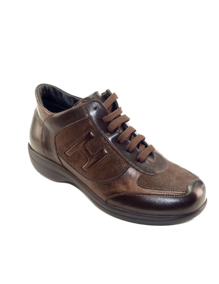 H 9101 Grigio - Scarpa comoda ed elegante, vera pelle