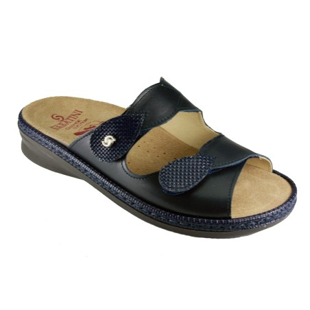 Sabatini S 908 Blu Nappa - Calzatura comoda, plantare estraibile - Vera pelle
