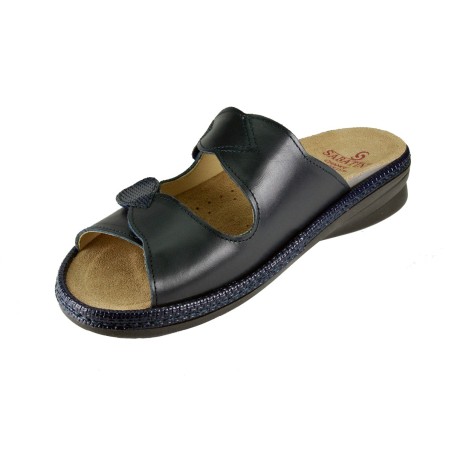 Sabatini S 908 Blu Nappa - Calzatura comoda, plantare estraibile - Vera pelle
