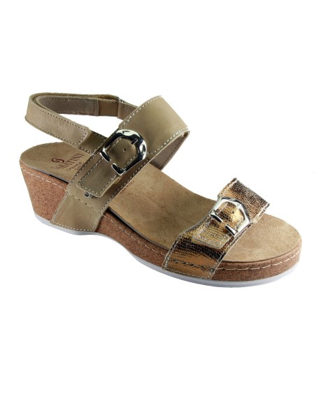 Sabatini S 6504 Bronzo - Calzatura elegante e comoda, plantare estraibile - Vera pelle