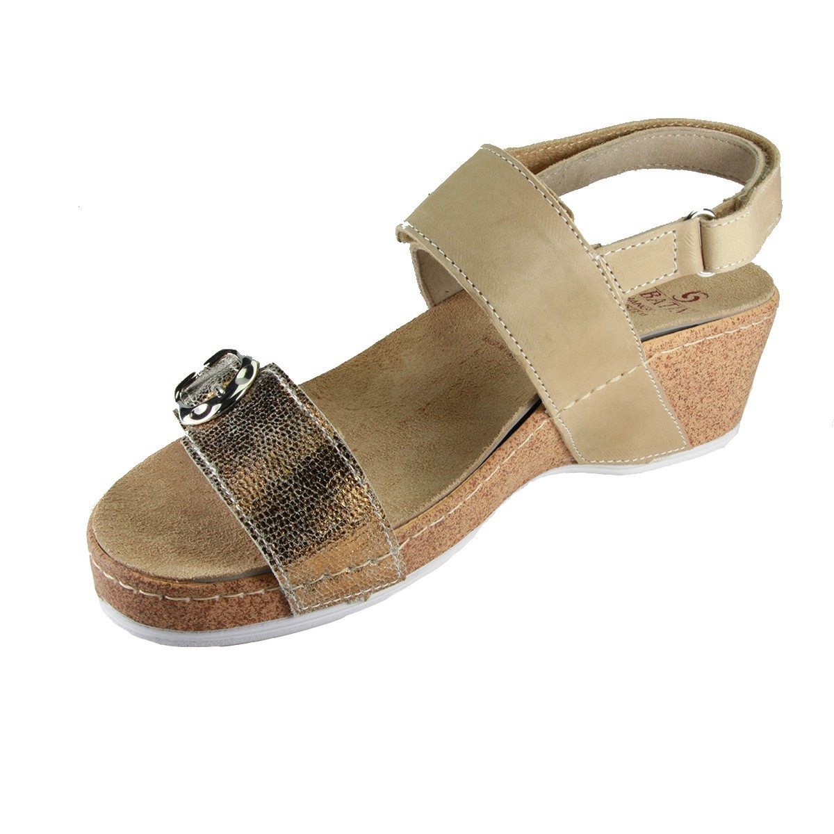 Sabatini S 6504 Bronzo - Calzatura elegante e comoda, plantare estraibile - Vera pelle
