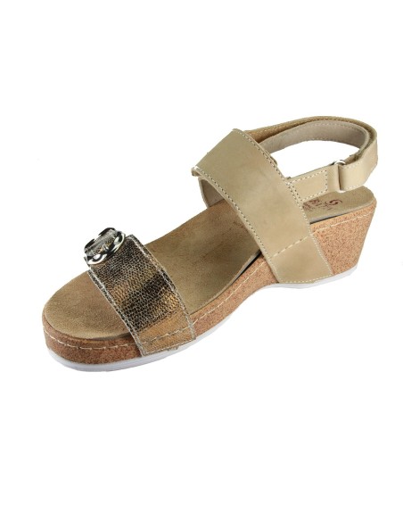 Sabatini S 6504 Bronzo - Calzatura elegante e comoda, plantare estraibile - Vera pelle
