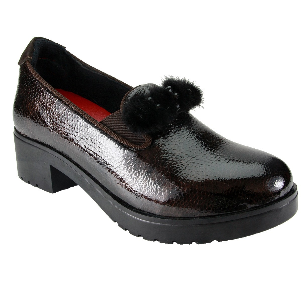 Sabatini S 7250 Testa di Moro Milady- Calzatura comoda ed elegante, vera pelle e plantare estraibile