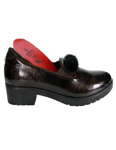 Sabatini S 7250 Testa di Moro Milady- Calzatura comoda ed elegante, vera pelle e plantare estraibile