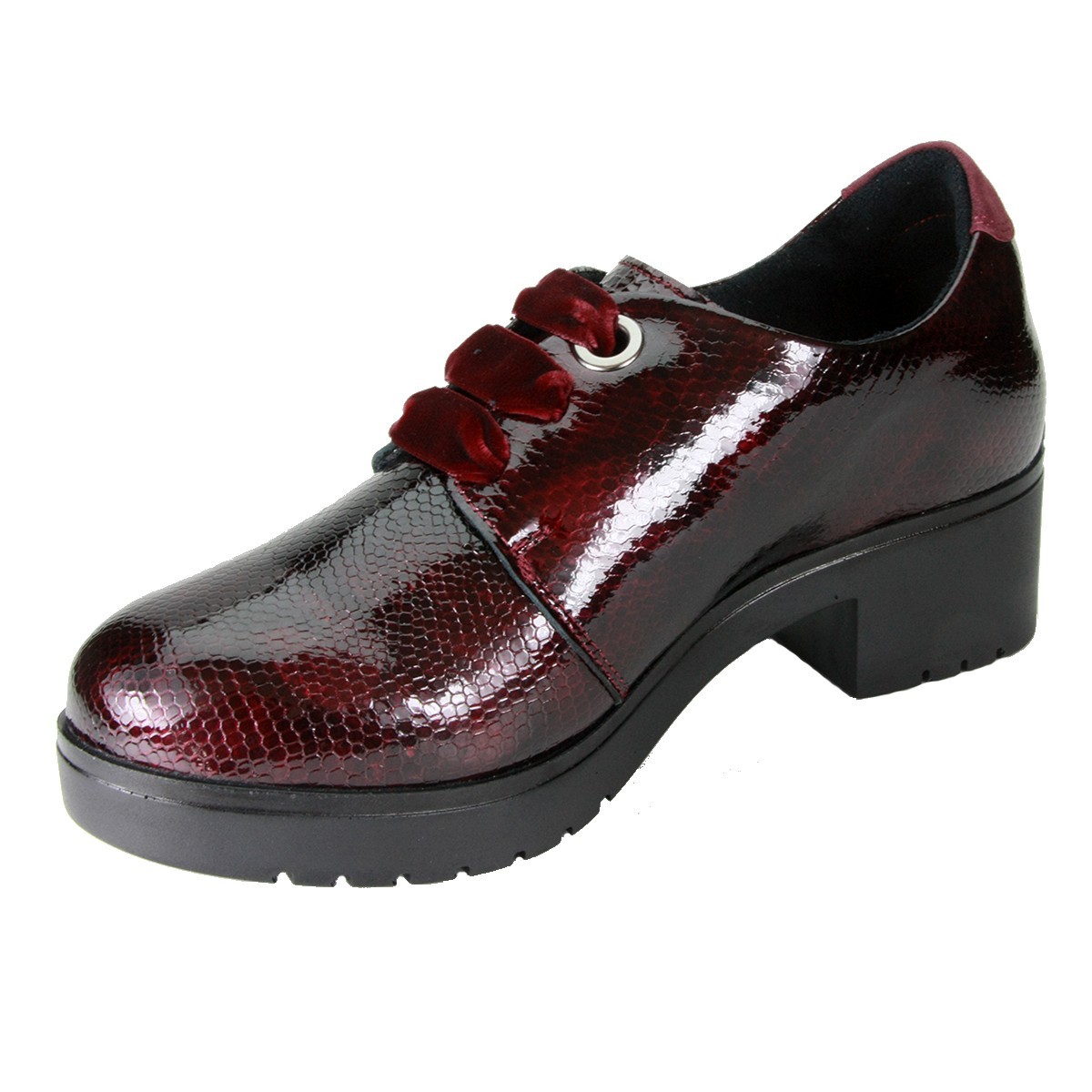 Sabatini S 7251 Bordeaux Milady - Scarpa comoda ed elegante, vera pelle e plantare estraibile