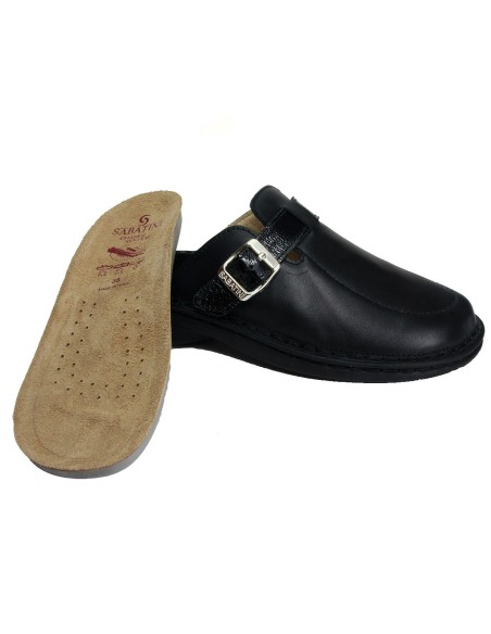 Sabatini 1829 Nero Nappa 2018 - Calzatura sabot comoda invernale e mezza stagione, vera pelle
