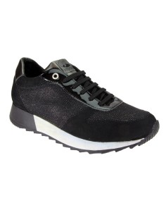 Hergos H 9160 Nero Camoscio - Scarpa comoda ed elegante - Plantare estraibile