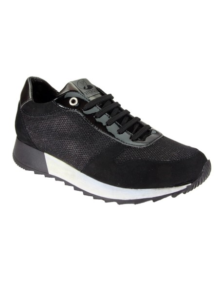 Hergos H 9160 Nero Camoscio - Scarpa comoda ed elegante - Plantare estraibile
