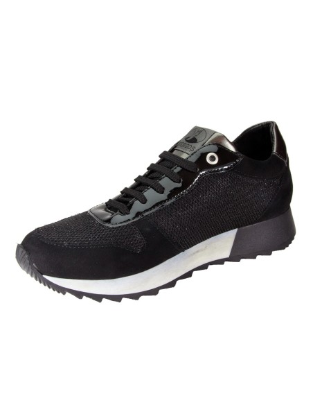 Hergos H 9160 Nero Camoscio - Scarpa comoda ed elegante - Plantare estraibile