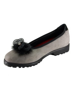 Sabatini S 7202 Taupe Nabuk - Calzatura comoda ed elegante, vera pelle e plantare estraibile 2