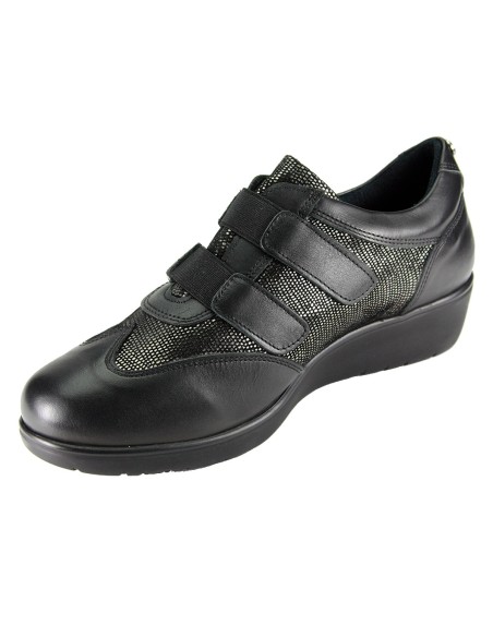 Sabatini S 7301 Nero Pitone - Scarpa comoda ed elegante, vera pelle e plantare estraibile